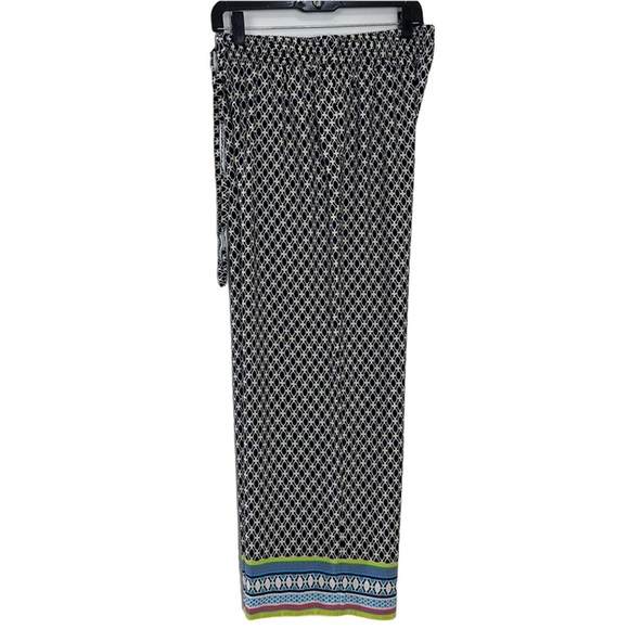 crown & ivy Pants - Crown & Ivy Multicolor Drawstring Waist Pull On Palazzo Pant’s Size Smal…